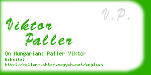 viktor paller business card